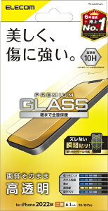 ELECOM�b�G���R�� iPhone 14 6.1�C���` �K���X�t�B����/������ PM-A22AFLGG