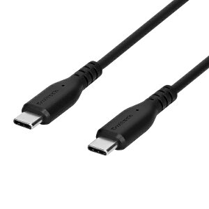 OWLTECHbIEebN PD100WΉ eMarker{Mini-Breaker 炩fɋ USB2.0 Type-C to C P[u ubN OWL-CBKGBCC20-BK [USB Power DeliveryΉ]