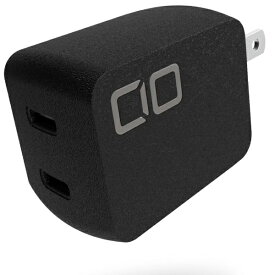 CIO｜シーアイオー NovaPort DUO 45W GaN充電器 USB-C×2ポート ブラック CIO-G45W2C-BK [2ポート /USB Power Delivery対応 /GaN(窒化ガリウム) 採用]
