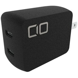 CIO｜シーアイオー NovaPort DUO 65W GaN急速充電器 USB-C×2ポート ブラック CIO-G65W2C-BK [2ポート /USB Power Delivery対応 /GaN(窒化ガリウム) 採用]