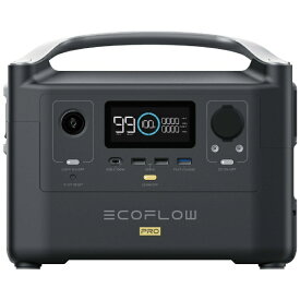 エコフロー｜EcoFlow ポータブル電源 [720Wh /9出力 /AC・DC充電・ソーラー(別売)] RIVER Pro(リバープロ) EFRIVER600PRO-JP