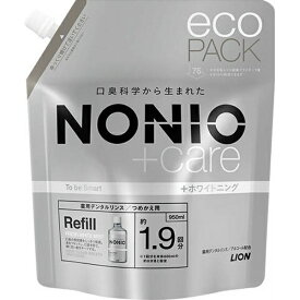 LION｜ライオン NONIO（ノニオ）プラスホワイトニング デンタルリンス つめかえ用 950mL〔液体歯磨〕