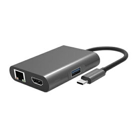 OWLTECH｜オウルテック ［USB-C オス→メス HDMI / LAN / USB-A / USB-C］USB PD対応 100W ドッキングステーション シルバー OWL-DS3181-SV [USB Power Delivery対応]