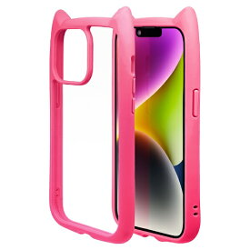 ラスタバナナ｜RastaBanana iPhone 14 6.1インチ / 13 猫耳ケース mimi GLASS バービーピンク 7056IP261HB
