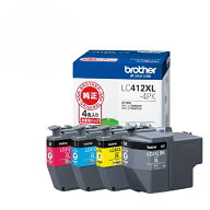 brother｜ブラザー LC412XL-4PK 純正プリンターインク (大容量) 4色パック