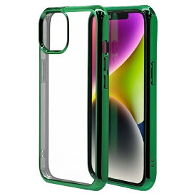 ラスタバナナ｜RastaBanana iPhone 14 / 13 (6.1インチ) VANILLA PACK TPUケース メタルフレーム 2.7mm straight グリーン 7113IP261TP