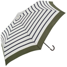 ビコーズ｜because 長傘 UMBRELLAS MINI Rim Color Border Mini リムカラーボーダー ミニ グリーン BE-01914 [晴雨兼用傘]