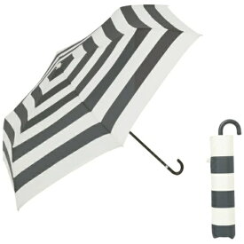 ビコーズ｜because 折りたたみ傘 UMBRELLAS MINI Bold Border Mini ボールドボーダーミニ ブラック BE-01126 [雨傘]