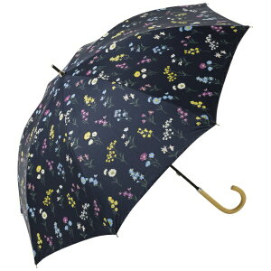 �r�R�[�Y�bbecause ���P PARASOLS LONG Botanical Pattern PU�{�^�j�J���p�^�[�� �l�C�r�[ BE-91237 [���J���p�P]