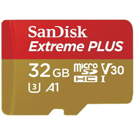 【まとめ買いで最大10%OFFクーポン(12/31まで)】 サンディスク｜SanDisk SanDisk Extreme PLUS microSDHC UHS-Iカード 32GB SDSQXBO-032G-JB3MD [Class10 /32GB]