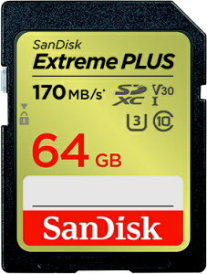 y܂Ƃߔōő10OFFN[|(10/31܂Łjz SanDiskbTfBXN SanDisk Extreme PLUS SDXC UHS-IJ[h 64GB SDSDXWH-064G-JBJCP [Class10 /64GB]