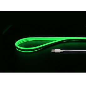 日本トラストテクノロジー｜JTT 〔USB-A電源〕USBネオンチューブライト [1m] グリーン NEONLT1M-GR