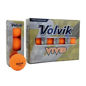 VOLVIK｜ボルビック ゴルフボール Volvik VIVID 《1スリーブ(3球)/オレンジ》 VOLVIK_VIVID_22 [3球（1スリーブ） /ディスタンス系]【返品交換不可】
