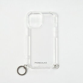 ROA｜ロア iPhone 14 Pro 6.1インチ ロープショルダーストラップ付きクリアケース Dark　ダークレッド PHONECKLACE PN23875i14PRD