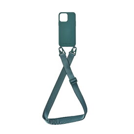 ROA｜ロア iPhone 14 Pro 6.1インチ バンドネックストラップ付きシリコンケース アーミーグリーン PHONECKLACE PN23882i14PGN