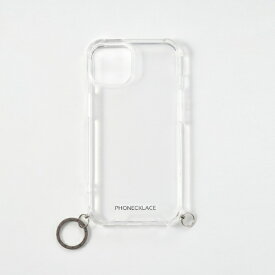 ROA｜ロア iPhone 14 6.1インチ ロープショルダーストラップ付きクリアケース Dark　ダークレッド PHONECKLACE PN23854i14RD