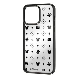 イングレム｜Ingrem iPhone 14 Pro Max 6.7インチ 『ディズニーキャラクター』/TPUソフトケース META/ミッキーマウス総柄_メタリック イングレム IN-DP39HT2B/MK12
