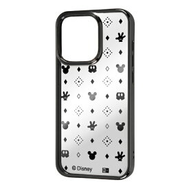 イングレム｜Ingrem iPhone 14 Pro 6.1インチ 『ディズニーキャラクター』/TPUソフトケース META/ミッキーマウス総柄_メタリック イングレム IN-DP37HT2B/MK12
