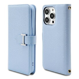 ラスタバナナ｜RastaBanana iPhone 14 Pro （6.1インチ） サフィアーノ手帳型ケース FINO アクアブルー 7134IP261PBO