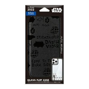 PGA�b�s�[�W�[�G�[ iPhone 14 Pro (6.1�C���`) �K���X�t���b�v�P�[�X �_�[�X�E�x�C�_�[ Premium Style PG-DGF22Q30DV
