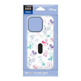 PGA｜ピージーエー iPhone 14 Pro 6.1インチ　タフポケットケース　ミッキー＆フレンズ Premium Style ミッキー＆フレンズ PG-DPT22Q16MKY
