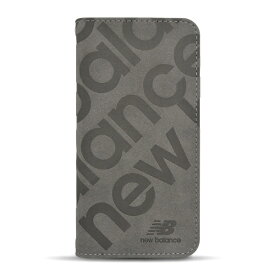 エムディーシー｜MDC iPhone 14 Pro Max 6.7インチ new balance ［手帳ケース/スタンプロゴスエード/グレー］ ニューバランス md-75242-4
