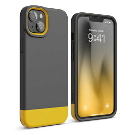 ELAGO｜エラゴ iPhone 14 Plus 6.7インチ ケースelago GLIDE CASE for iPhone （2022） 6.7inch 2Lens （Dark Grey/Yellow） EL-INBCSPTGE-DY