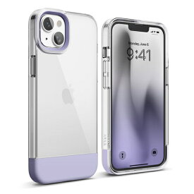 ELAGO｜エラゴ iPhone 14 Plus 6.7インチ ケースelago GLIDE CASE for iPhone （2022） 6.7inch 2Lens （Clear/Purple） EL-INBCSPTGE-CP