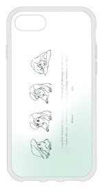 グルマンディーズ｜gourmandise iPhone SE(第3/2世代)8/7/6 ディズニーキャラクター IIII fit Clear ケース アリエル DNG-33AR