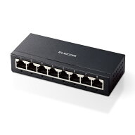 ELECOM｜エレコム スイッチングハブ [8ポート /1Giga対応 /ACアダプタ] メタル筐体 ブラック EHC-G08MA-B