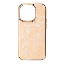 CCCフロンティア｜CCC FRONTIER iPhone 14 Pro 6.1インチ Glass Shell Case coral pink UNI-CSIP22MP-0GSCP