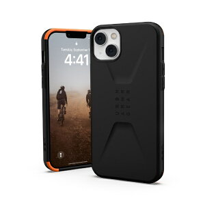 UAG�bURBAN ARMOR GEAR UAG�� CIVILIAN iPhone 14 Plus�p �P�[�X �u���b�N UAG-IPH22LA-C-BK