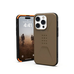 UAG�bURBAN ARMOR GEAR UAG�� CIVILIAN iPhone 14 Pro�p �P�[�X �_�[�N�A�[�X UAG-IPH22MB-C-DE