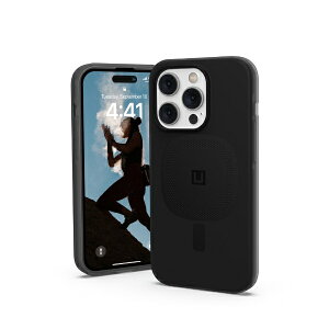 UAG�bURBAN ARMOR GEAR UAG�� UbyUAG MagSafe�Ή� LUCENT2.0 iPhone 14 Pro�p �P�[�X �u���b�N UAG-UIPH22MB-LMS-BK