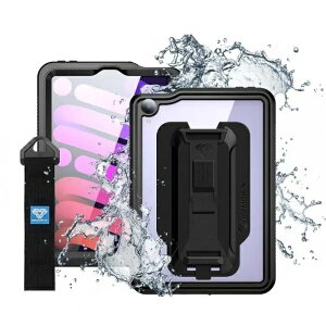 ARMOR-X�b�A�[�}�[�G�b�N�X iPad mini�i��6����j�p IP68 Waterproof Case with Hand Strap �u���b�N