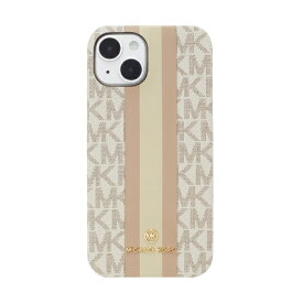 マイケルコース｜MICHAEL KORS MICHAEL KORS - Slim Wrap Case Stripe for MagSafe for iPhone 14 6.1inch 2眼 [ Vanilla ] MICHAEL KORS マイケル　コース