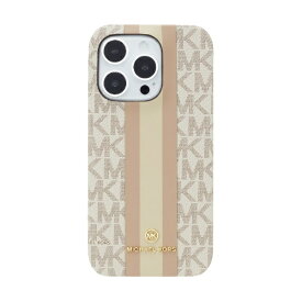 マイケルコース｜MICHAEL KORS MICHAEL KORS - Slim Wrap Case Stripe for iPhone 14 Pro 3眼 [ Vanilla ] MICHAEL KORS マイケル　コース