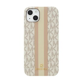 マイケルコース｜MICHAEL KORS MICHAEL KORS - Slim Wrap Case Stripe for iPhone 14 Plus 2眼 [ Vanilla ] MICHAEL KORS マイケル　コース