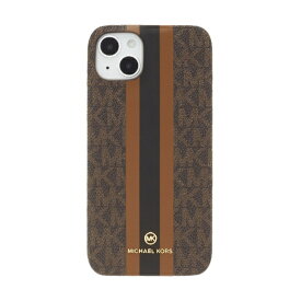 マイケルコース｜MICHAEL KORS MICHAEL KORS - Slim Wrap Case Stripe for MagSafe for iPhone 14 Plus 2眼 [ Brown ] MICHAEL KORS マイケル　コース