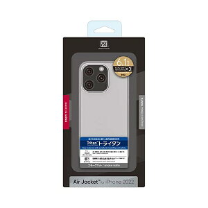 �p���[�T�|�[�g�bPOWER SUPPORT Air Jacket for iPhone 14 Pro Smoke matte Smoke matte PFIT-70