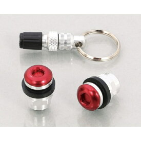 キタコ｜kitaco インビジブルエアーバルブ SET type2　2ヶ1SET レッド 0901-509-00220
