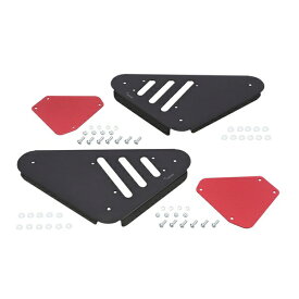 キタコ｜kitaco サイドカバー左右 1 SET　グロム（JC92 全車種） ブラック／レッド 615-1452020