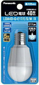 Panasonic｜パナソニック LED電球 小形電球タイプ LDA4DGE17ESWX [E17 /一般電球形 /40W相当 /昼光色 /1個 /広配光タイプ]