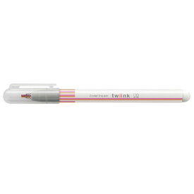 サンスター文具｜sun-star twiink(ツインク) 2色線ペン オレンジ×ピンク S4539940