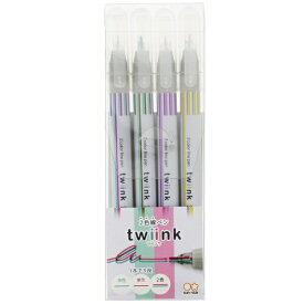 サンスター文具｜sun-star twiink(ツインク) 2色線ペン 4本セットD S4540859