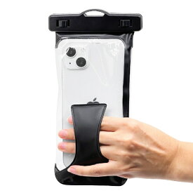 ラスタバナナ｜RastaBanana スマートフォン用片手持ち用バンド付き防水ケース ブラック RFRWPF07BK
