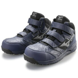 mizuno｜ミズノ 26.0cm 男女兼用 安全靴 オールマイティLSII21M 靴幅：3E相当(ネイビー×ダークシルバー) F1GA2200【JSAA・普通作業用(A種)認定品 耐滑 プロテクティブスニーカー】