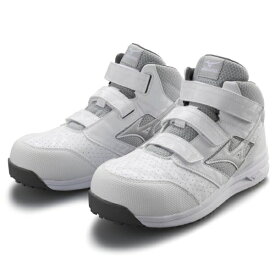 mizuno｜ミズノ 30.0cm 男女兼用 安全靴 オールマイティLSII21M 靴幅：3E相当(ホワイト×シルバー) F1GA2200【JSAA・普通作業用(A種)認定品 耐滑 プロテクティブスニーカー】