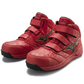 mizuno｜ミズノ 28.0cm 男女兼用 安全靴 オールマイティLSII21M 靴幅：3E相当(レッド×ブラック) F1GA2200【JSAA・普通作業用(A種)認定品 耐滑 プロテクティブスニーカー】