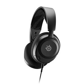 【レビューCP対象PB商品｜8/1~8/31】 SteelSeries｜スティールシリーズ ゲーミングヘッドセット Arctis Nova 1 ブラック 61606J [φ3.5mmミニプラグ /両耳 /ヘッドバンドタイプ]